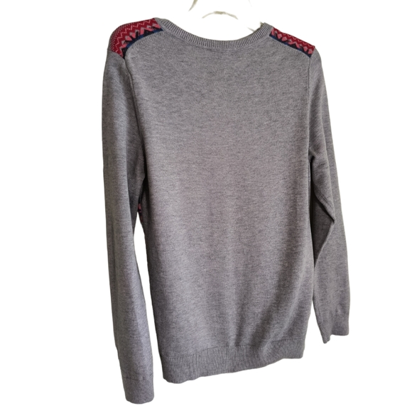 Talbots Fair Isle Cardigan Women's Sz M Multicolor Long Sleeve Button Up Sweater - Picture 10 of 11